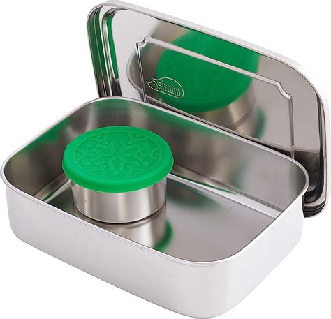 mintie stainless steel lunch box|food snack pots.